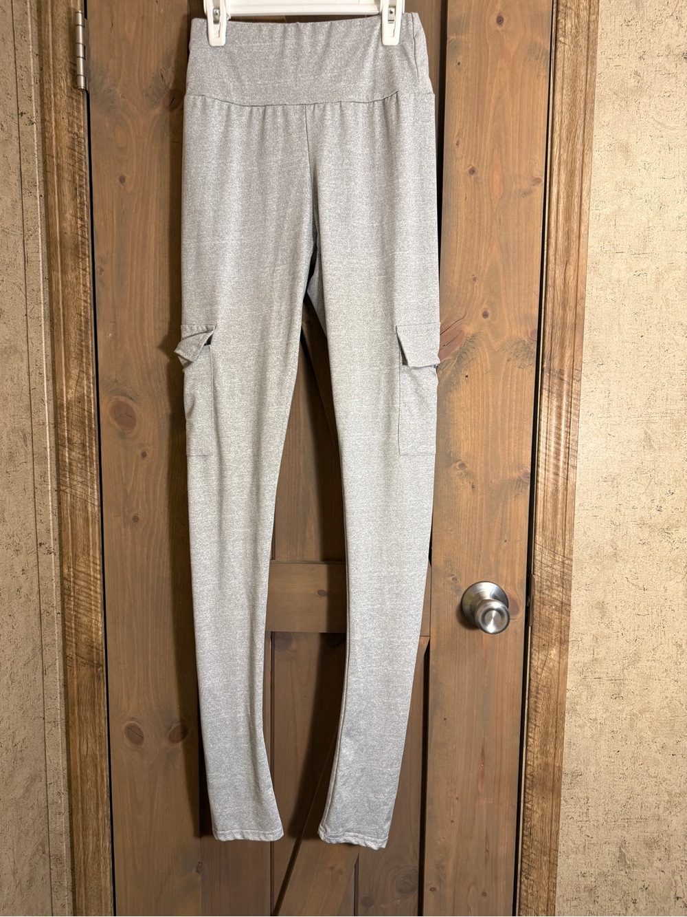 Light Gray Cargo Leggings